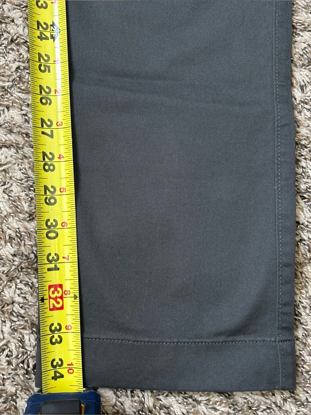 J. Crew Flex Men's Slim Fit Dark Gray Chino Pants, 34x34, NWT